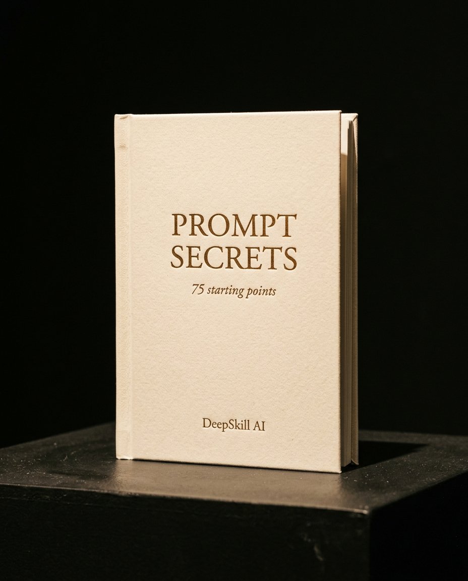 Prompt Secrets cream pamphlet — 75 starting points — DeepSkill AI
